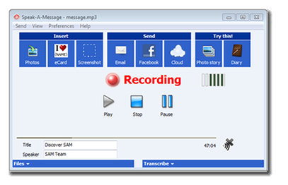 Speak-A-Message Voice Recorder